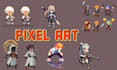 do 8bits 16bits 32bits pixel art spritesheets, tilesets, lofi loops wallpapers