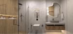 renew 3d house interior,modern apartment,decorative stucco,laundry,cgi rendering