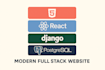 develop full stack websites with django and react