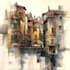 paint architecture or cityscape in watercolor