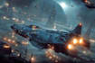 make a sci fi spaceship art