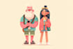draw flat vector character design