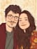 paint custom couple portrait