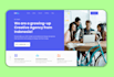 create an animated react landing page using tailwind CSS