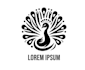 design high quality esport peacock logo