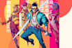 design anime character , cyberpunk character