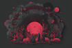 draw black and white dark art illustrations