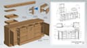 create 3d cad model and drawings for millwork,  DIY woodworking plans, joinery