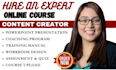 do PPT slides cookbooks coaching program and online course content