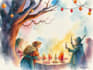 do a watercolor or fantasy portrait and dnd party