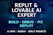 publish and debug your replit ai app and lovable ai  professionally