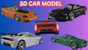 create realistic 3d car model, cgi car animation and cinematic vehicle render