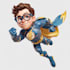 make premium superhero caricature character