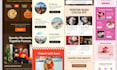 design mailchimp email marketing brevo, mailerlite and shopify email template