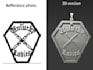 3d jewelry custom design ring, pendant, any items