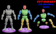 sculpt fix cut and key color model articulate toy stl to 3mf for 3d printing