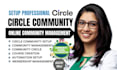 setup circle so circle community setup circle online course community manager