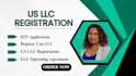 do us llc company registration, ein, draft operating agreement and compliance