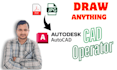 convert hand sketch, PDF or image to cad drawings
