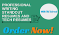 write professional IT resume, tech resume and resume rewrite