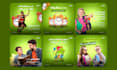 do engaging arabic social media design, social media posts