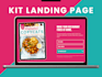 setup convertkit newsletter template kit landing page convertkit email sequence