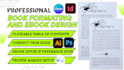 do book formatting, design ebook in designrr, indesign, canva, google docs kdp