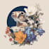 do a custom botanical logo with flowers, leaves, and vines