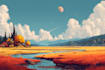 create fantasy landscape and environment illustrations