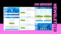 design a professional email newsletter