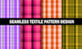 design seamless plaid pattern and tartan fabric textures