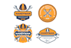make tradesman mascot logo design with express delivery