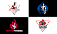 do premium fitness, gym logo and sports nutrition branding