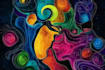 create exclusive abstract art and illustrations