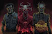 illustrate the undead zombie art in various styles