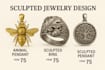 design casting ready 3d jewelry cad for printing and casting