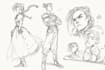 draw sketches with your character