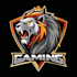 create a unique lion mascot logo with creative illustration