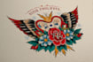 create custom logo old school traditional tattoo design