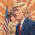 create a political cartoon art