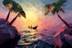 create a simple and stylized low poly illustration
