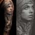 create a full sleeve realistic tattoo design