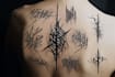 design unique handdrawn persian arabic calligraphy tattoo
