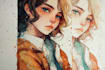create fantasy watercolor characters and illustrations