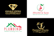 do minimalist custom business logo design and redesign