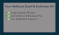 your virtual assistant for email and calendar management