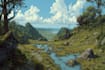 fantasy dnd background, landscape