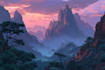 fantasy landscapes, illustration, environment