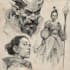 sketch fantasy character concept art