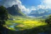do fantasy background, landscape art